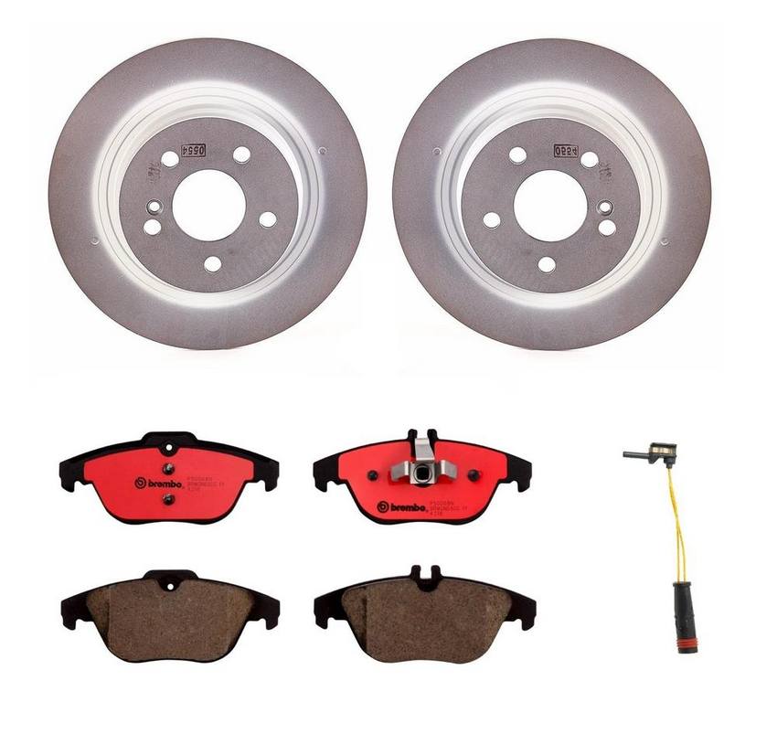 Mercedes Brembo Brakes Kit - Pads and Rotors Rear (300mm) (Ceramic) 2115401717 - Brembo 1534532KIT